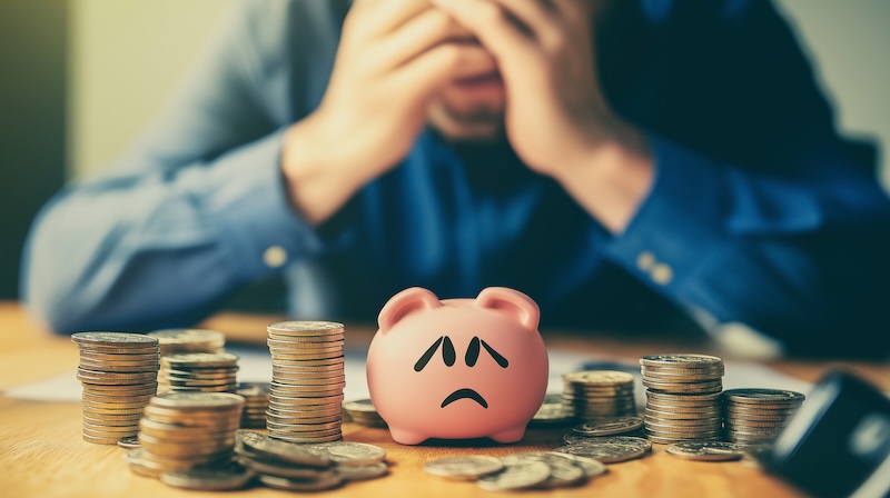 Worrying about his own financial situation - how come no savings at all