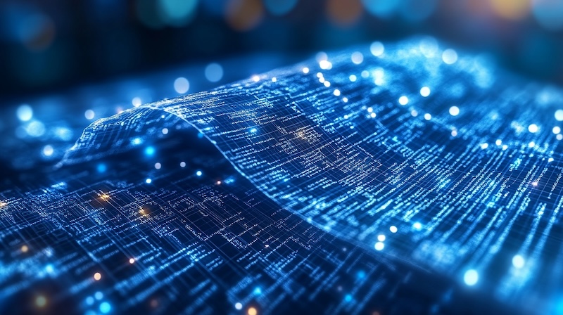 Stacks of papers and digital screens symbolize the transition to automated smart contracts. --chaos 55 --ar 16:9 --stylize 800 --v 6.1 Job ID: b780fd9a-fd83-41b0-b274-99f00572c245
